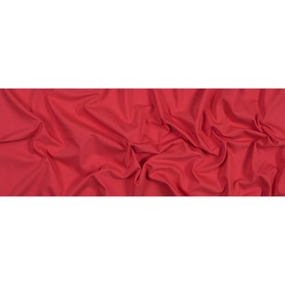 Red Coral Stretch Polyester and Viscose Woven Full