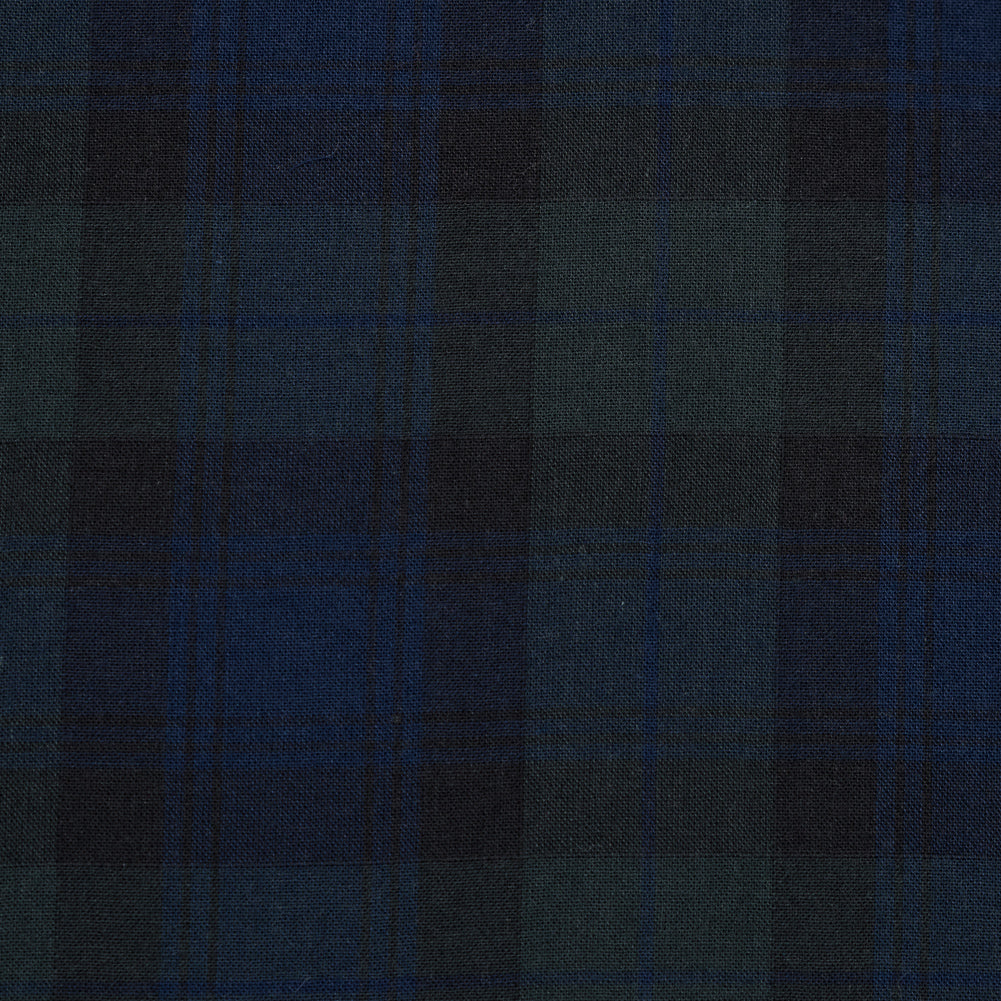 Black Watch Cotton Gauze Detail
