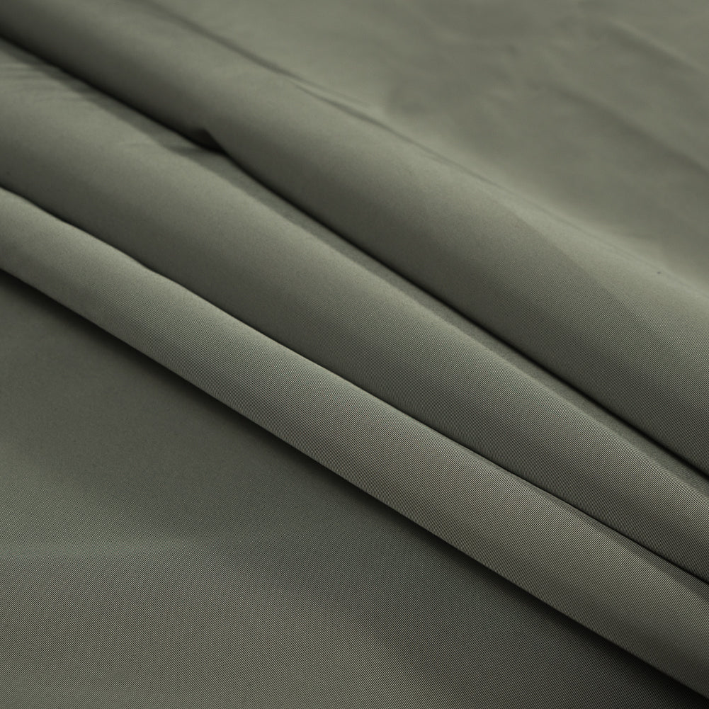 Olive Polyester Faille Folded