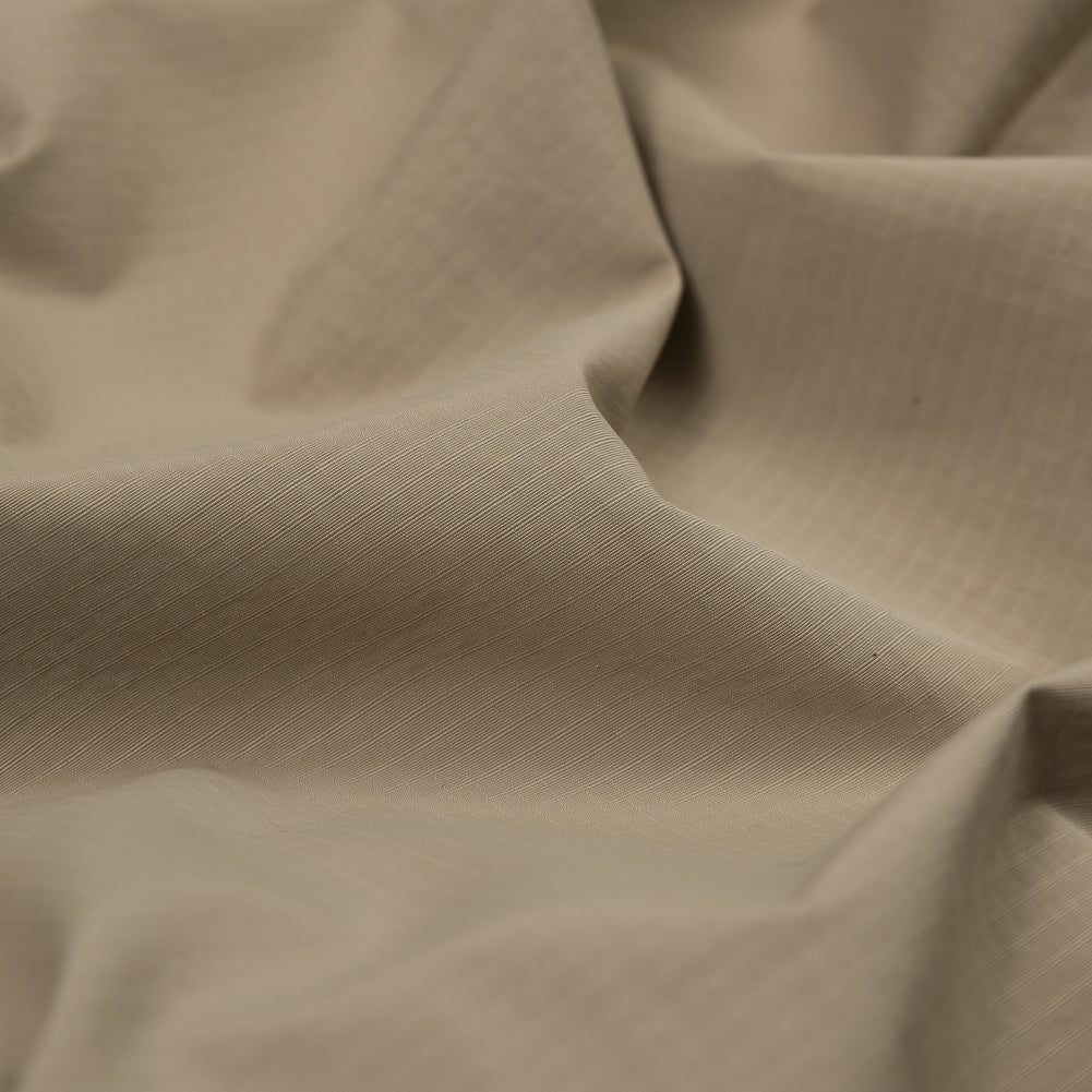 Beige Tonal Striped Nylon Faille Detail