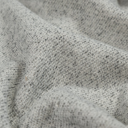 Thick Cotton French Terry - Salt and Pepper Full