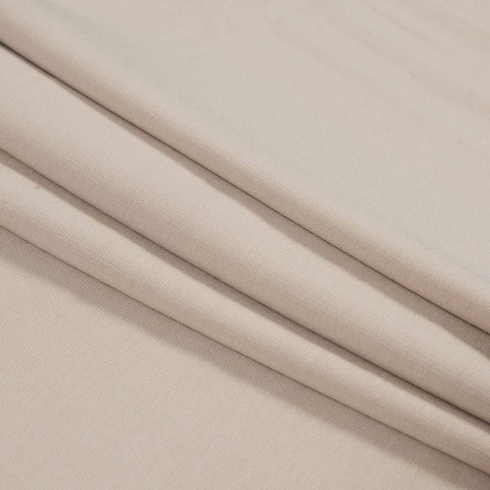 Bamboo Stretch French Terry - Nude - Emei Collection - Folded