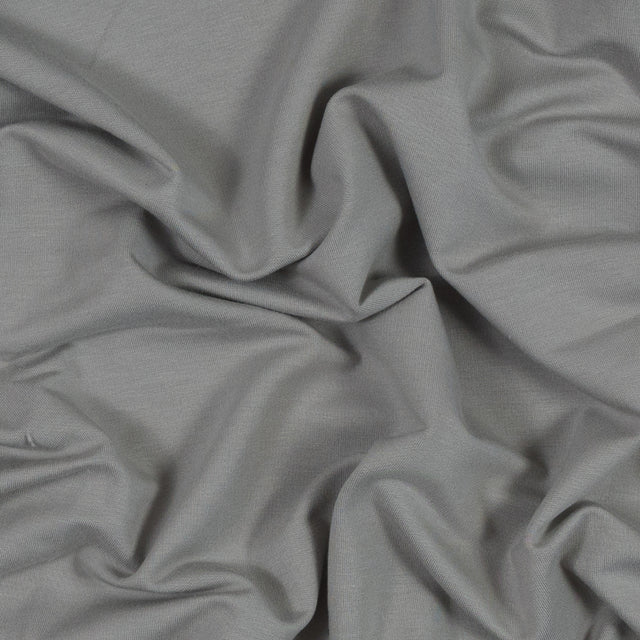 Bamboo Stretch French Terry - Grey Flint - Emei Collection