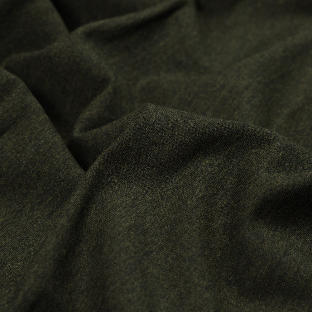 Bamboo Stretch French Terry - Heather Forest - Emei Collection Full
