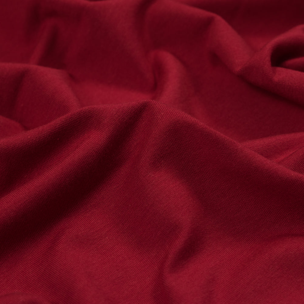 Bamboo Stretch French Terry - Chili - Emei Collection - Detail