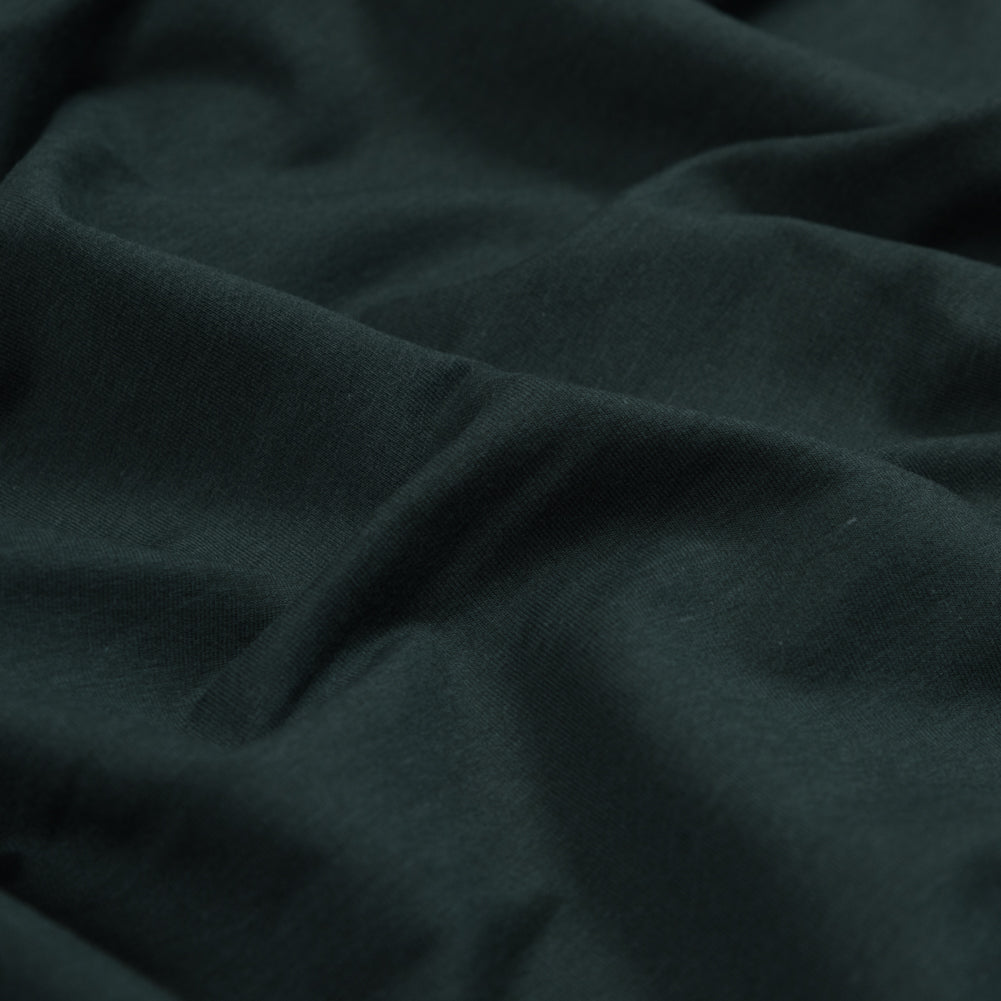 Bamboo Stretch French Terry - Pine - Emei Collection - Detail