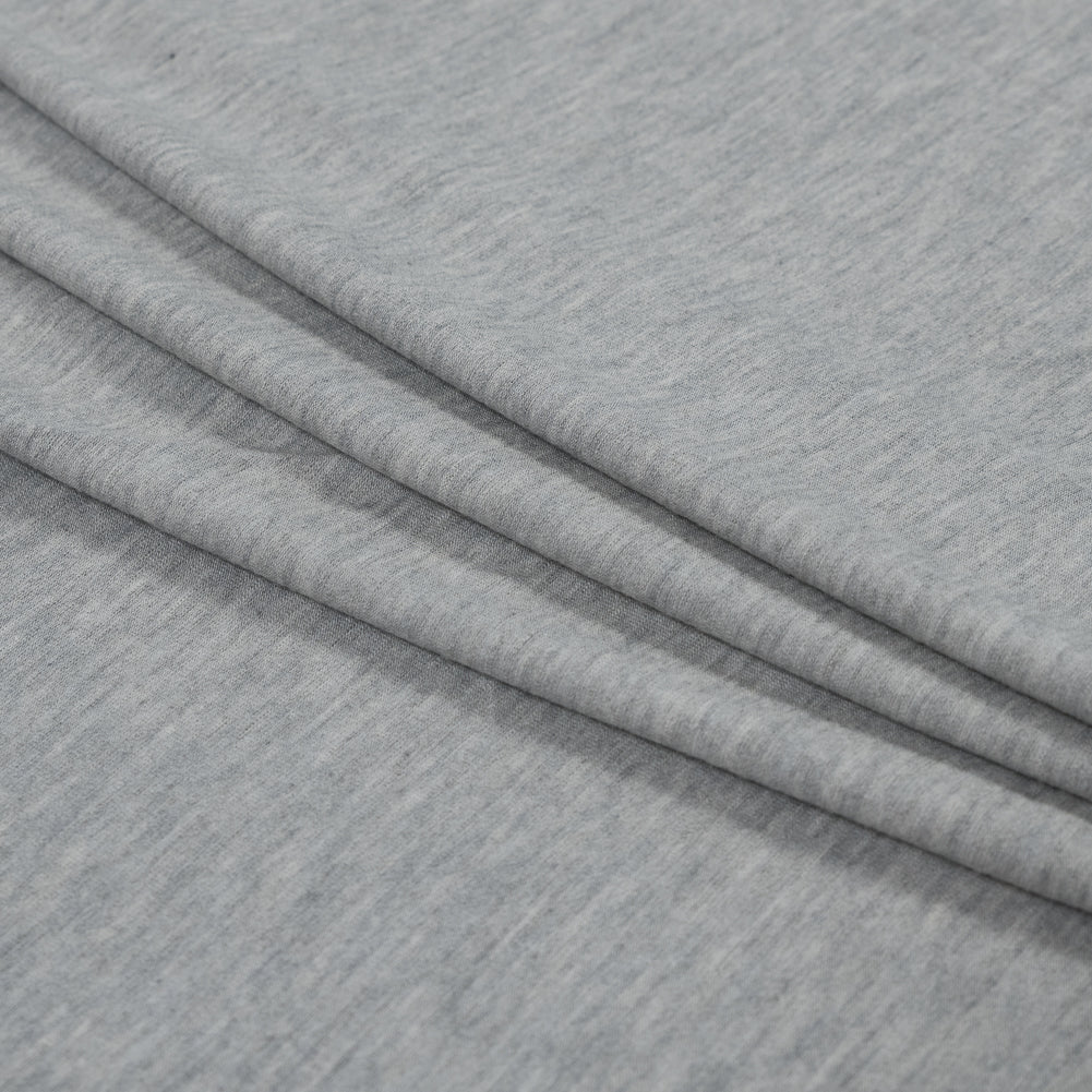 Bamboo and Merino Wool Jersey - Light Gray Detail