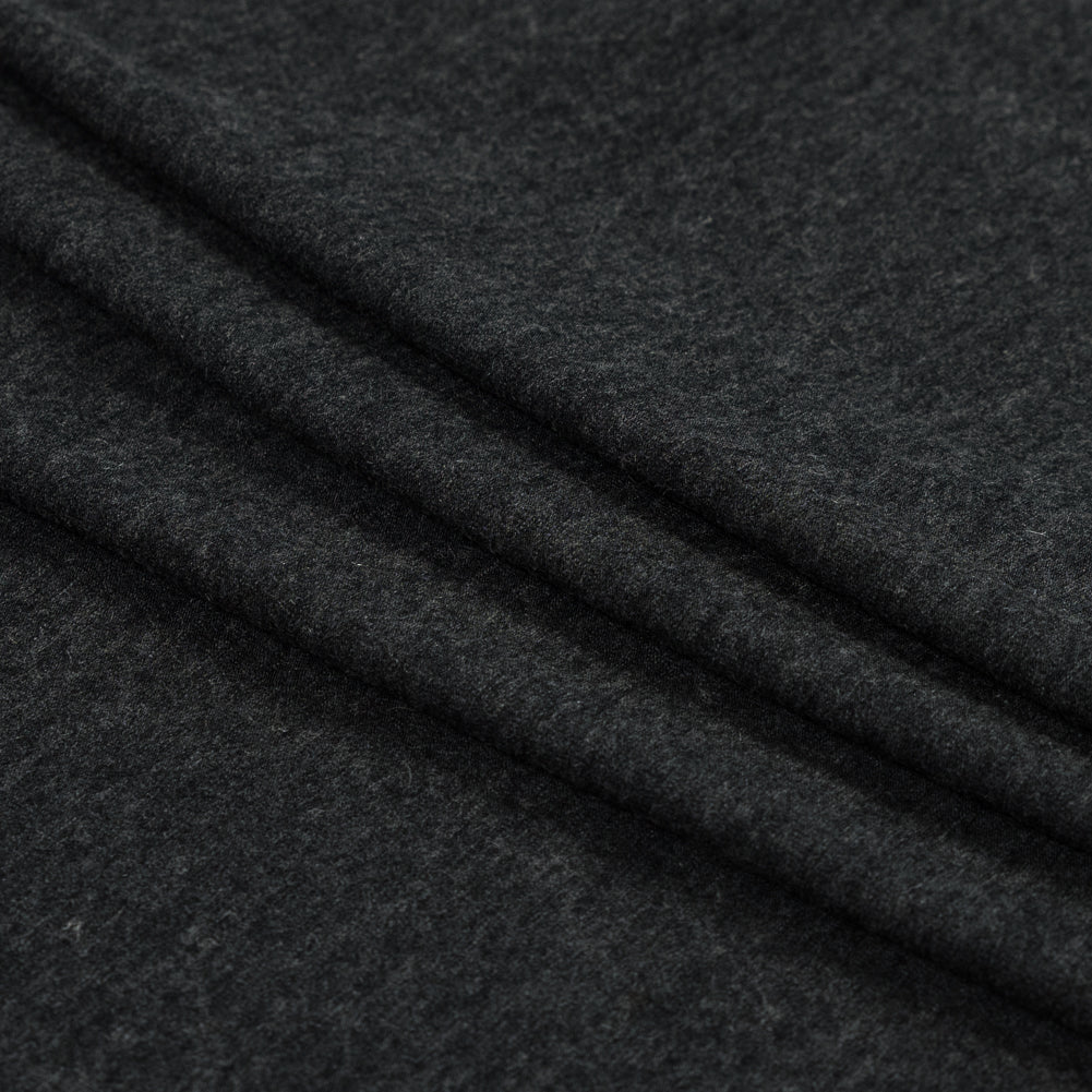Bamboo and Merino Wool Jersey - Charcoal Detail