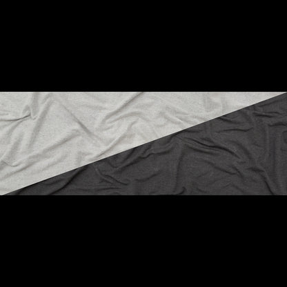 Bamboo and Merino Wool Stretch Fleece - Charcoal Folded