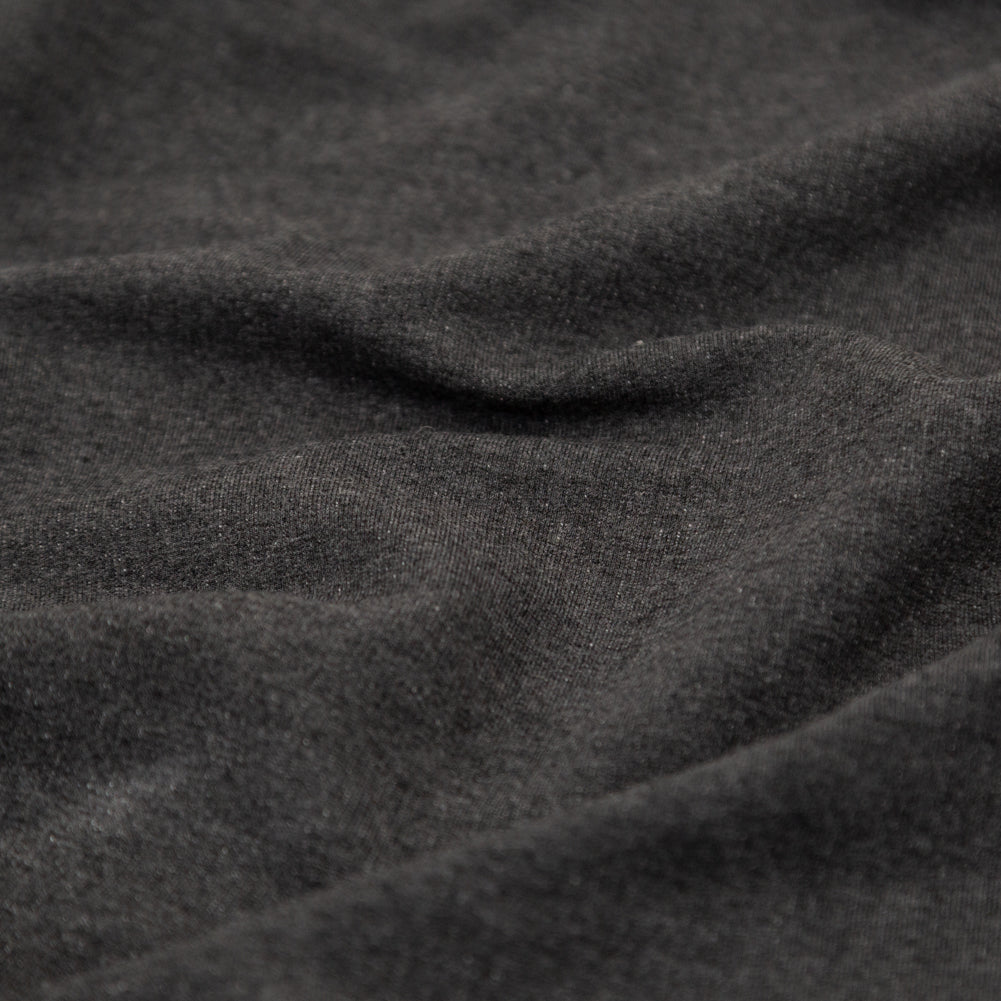 Bamboo and Merino Wool Stretch Fleece - Charcoal Full