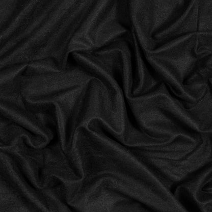 Bamboo and Merino Wool Stretch Fleece - Black