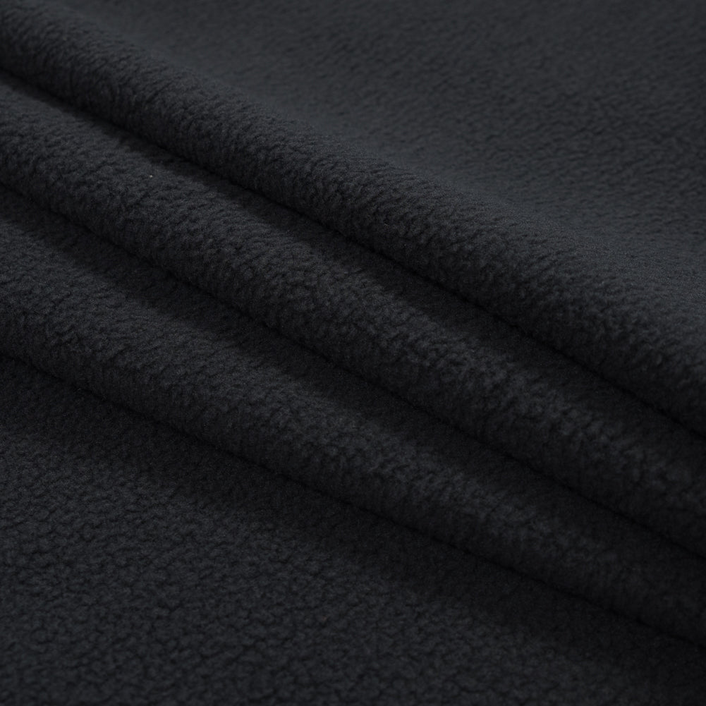 Graphite and Coal Heather Sherpa Fleece Detail