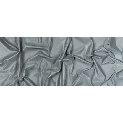 Silver Stretch Knit Reflective Fabric with White Backside Folded