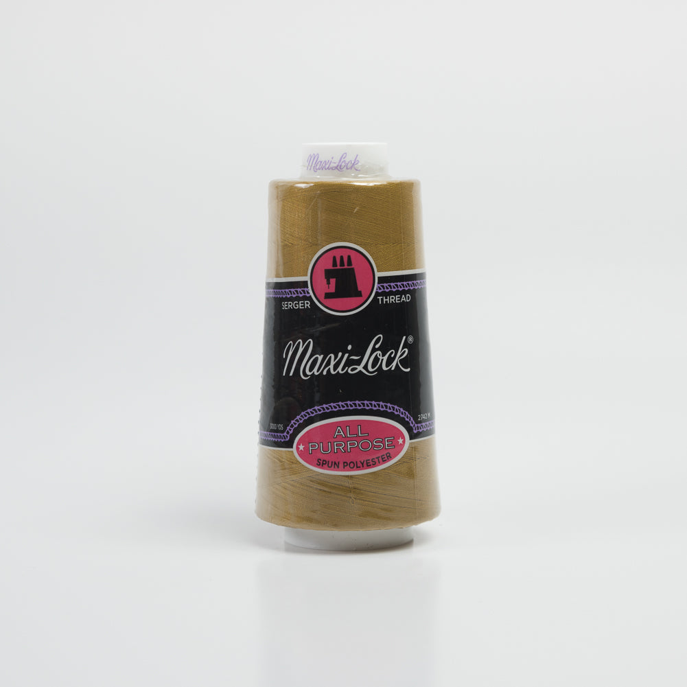Maxi-Lock Serger Thread 3000yds - Brass