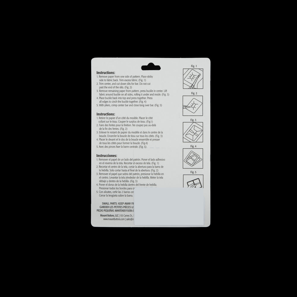 Maxant Rectangular Buckle Cover Kit - 1.5" Detail