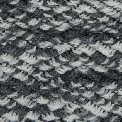 Wool Knit with Zig Zag Loops - Gray and White - Designer Deadstock Detail