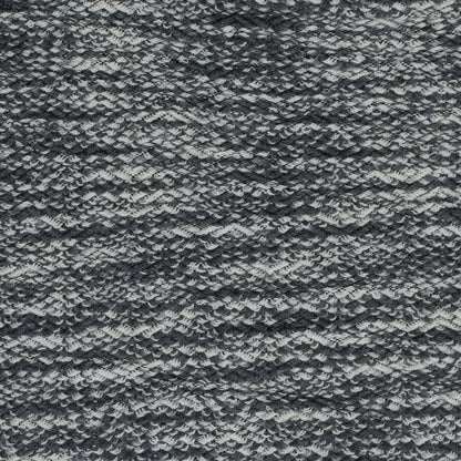 Wool Knit with Zig Zag Loops - Gray and White - Designer Deadstock