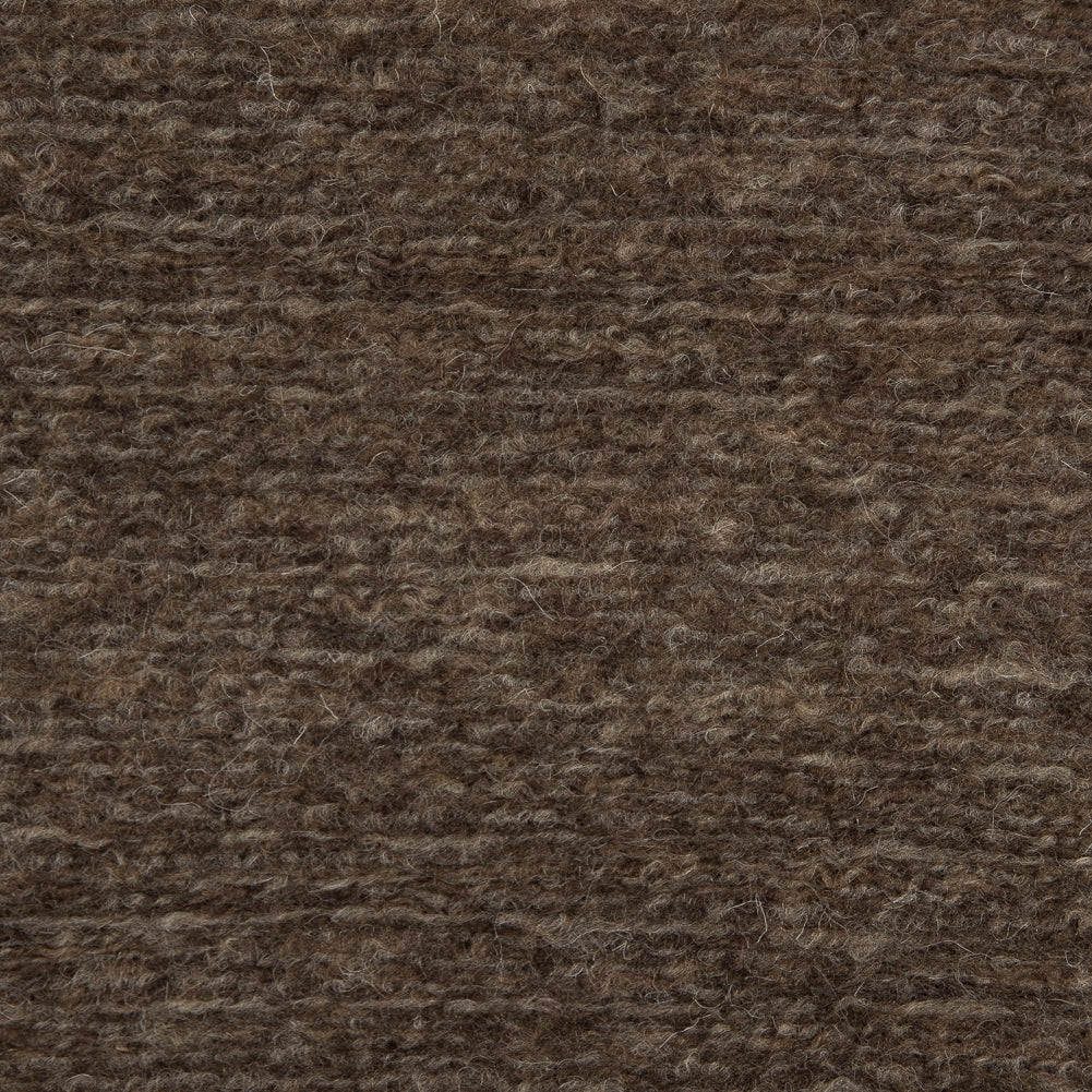Wool Knit - Brown Striated - Designer Deadstock Detail