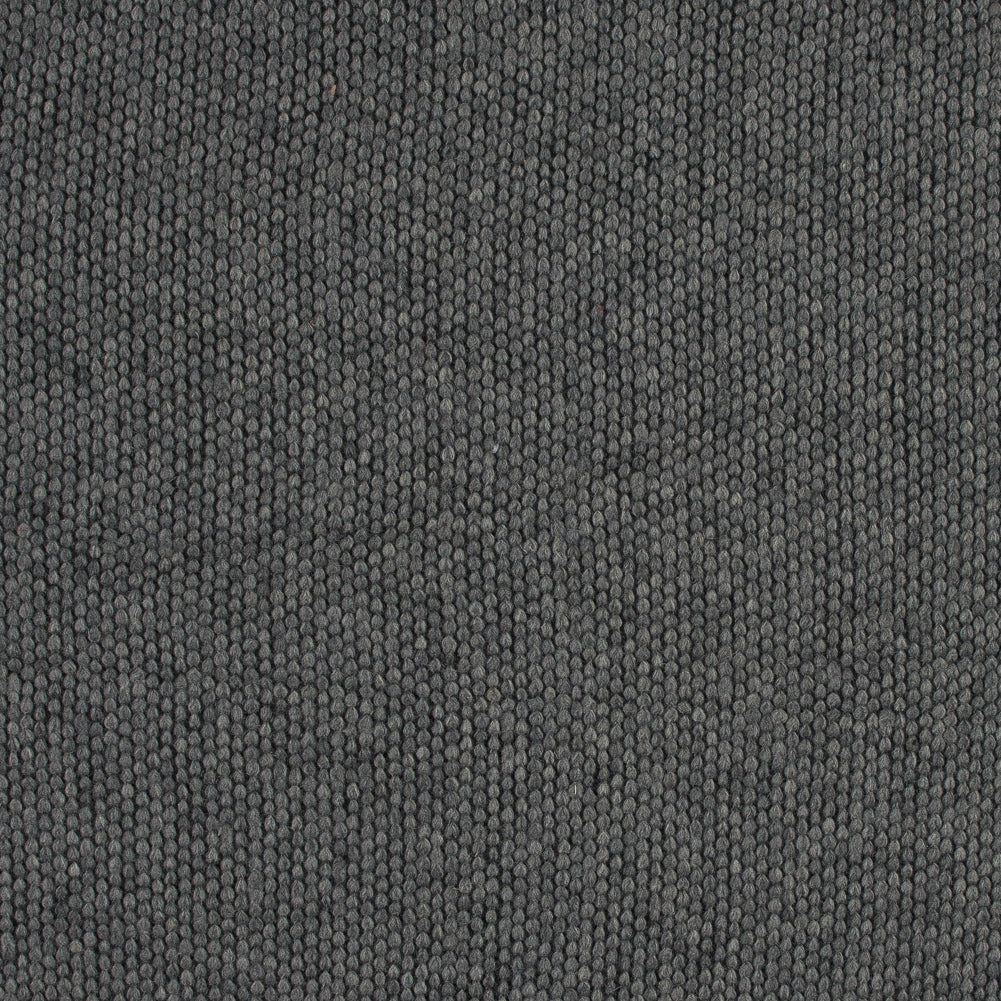 Chunky Wool Knit with Brushed Back - Gray - Designer Deadstock