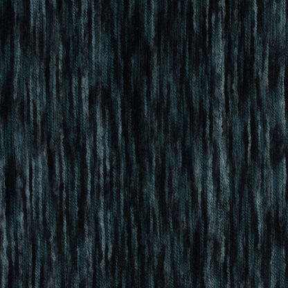 Polyester Jersey with Striated Wool Knit Design - Black and Navy - Designer Deadstock