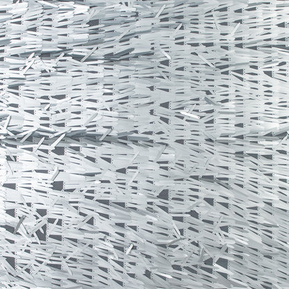 Soft Tulle with Fringe Sequins - Dull Silver - Phryne Collection