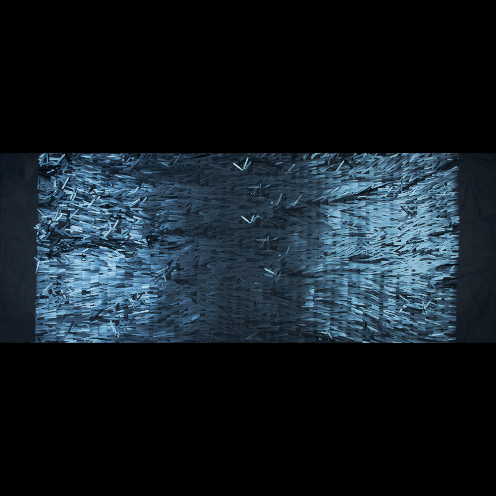 Soft Tulle with Fringe Sequins - Dull Navy - Phryne Collection Folded
