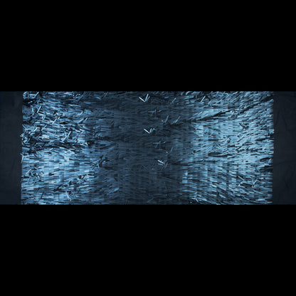 Soft Tulle with Fringe Sequins - Dull Navy - Phryne Collection Folded