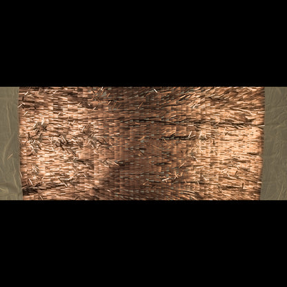 Soft Tulle with Fringe Sequins - Dull Gold - Phryne Collection Folded