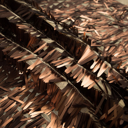 Soft Tulle with Fringe Sequins - Dull Gold - Phryne Collection Detail