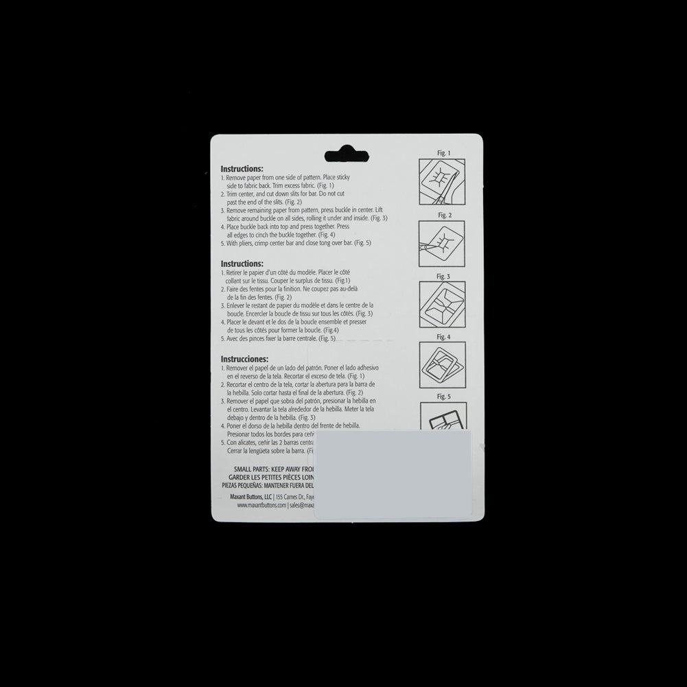 Maxant Oval Buckle Cover Kit - 0.75" Detail