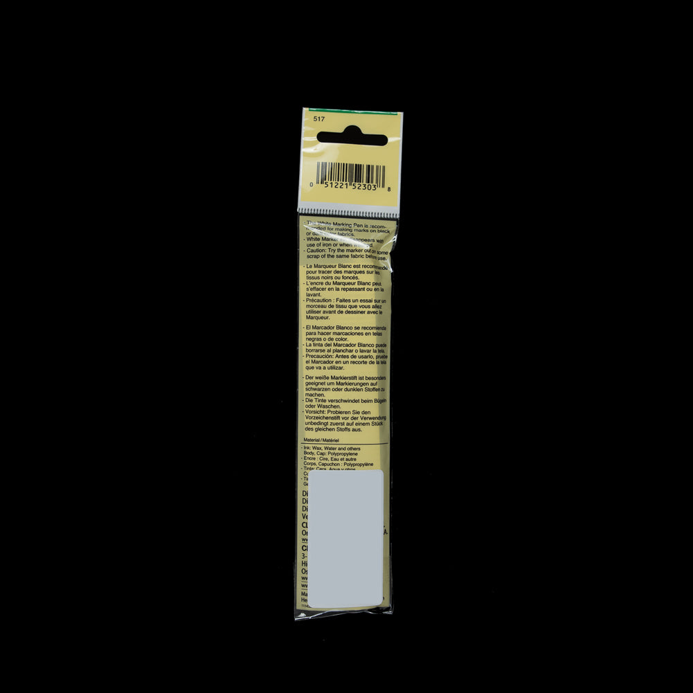 Clover Fine White Marking Pen Detail