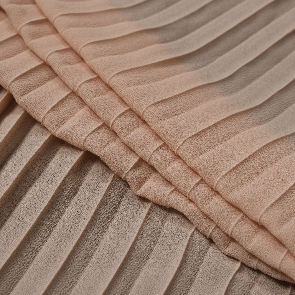 Accordion Pleated Chiffon - Beige - Etereo Collection Detail
