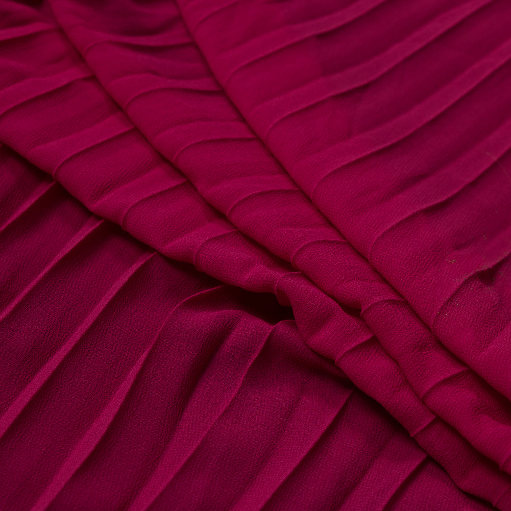 Accordion Pleated Chiffon - Bittersweet - Etereo Collection Detail