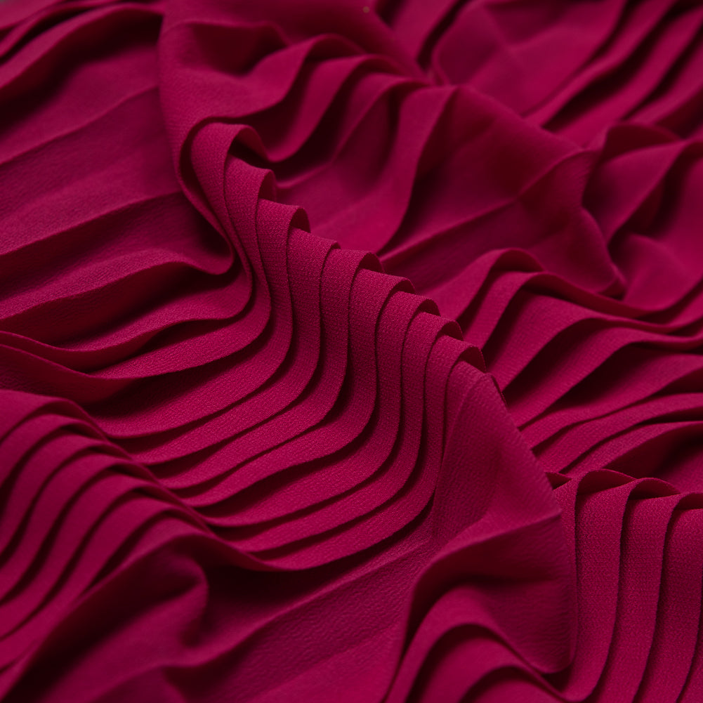 Accordion Pleated Chiffon - Bittersweet - Etereo Collection