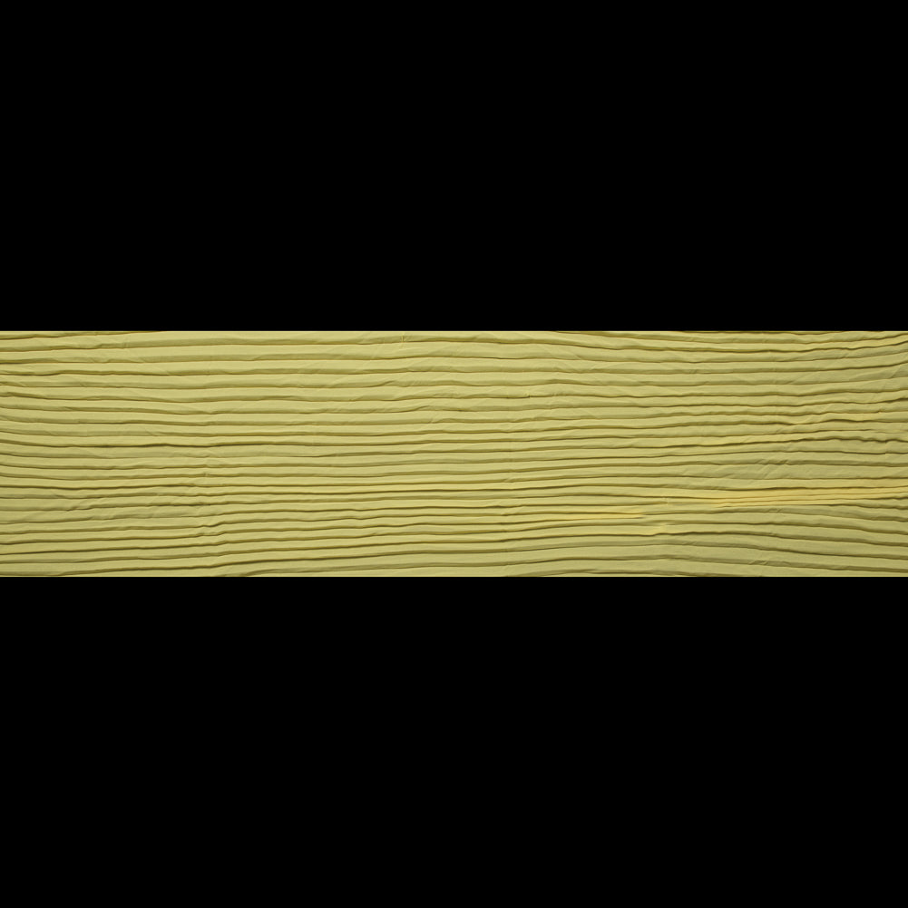 Accordion Pleated Chiffon - Mellow Yellow - Etereo Collection Folded