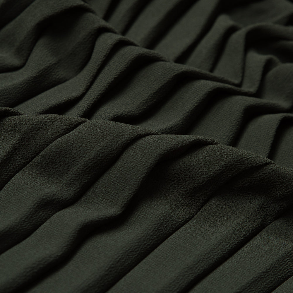 Accordion Pleated Chiffon - Forest Green - Etereo Collection Full