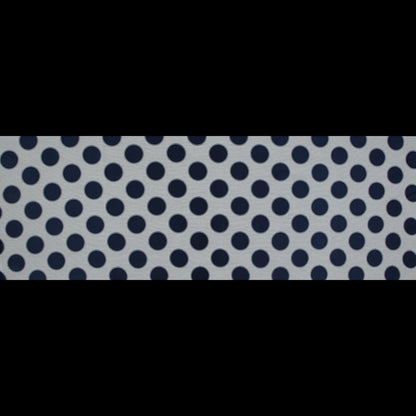 Blue and White Circle Jacquard Mesh Full