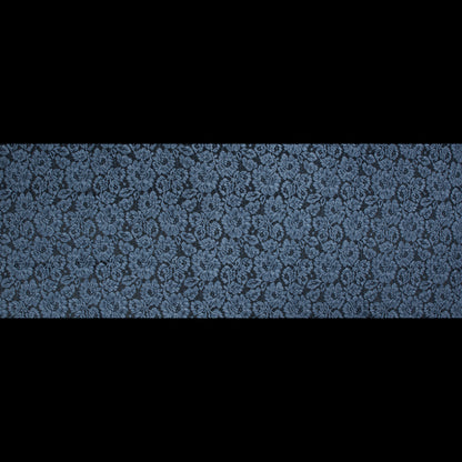 Pad Dyed Cotton Lace - Navy Floral - Stevie Collection Folded