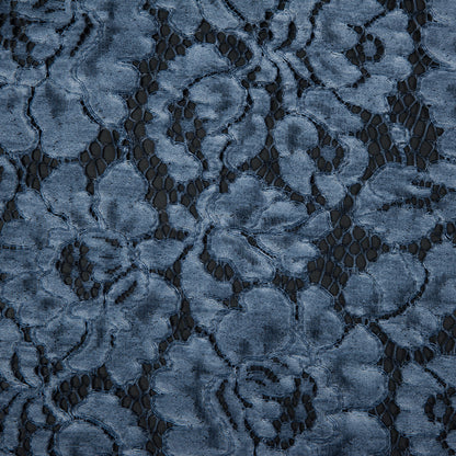 Pad Dyed Cotton Lace - Navy Floral - Stevie Collection Full