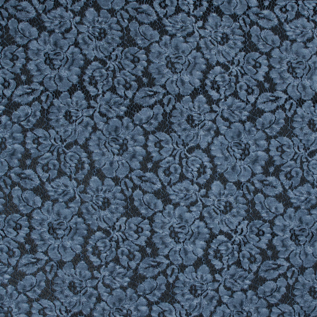 Pad Dyed Cotton Lace - Navy Floral - Stevie Collection