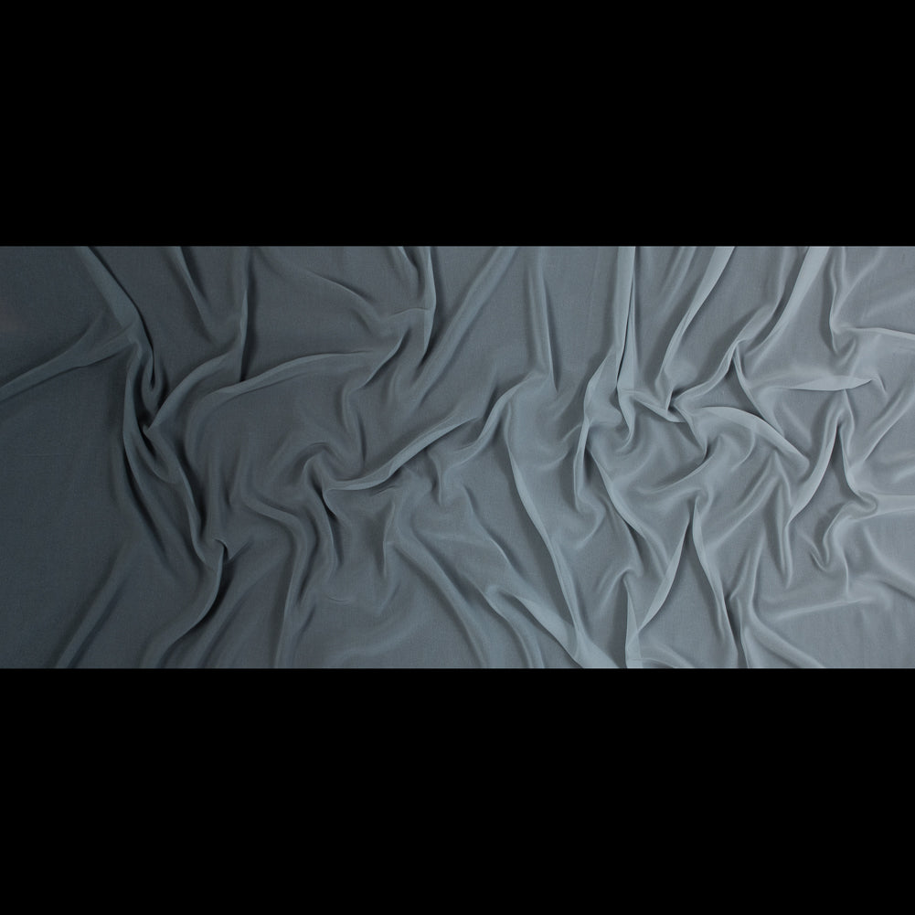 Ombre Polyester Chiffon - Gray - Sammi Collection Folded