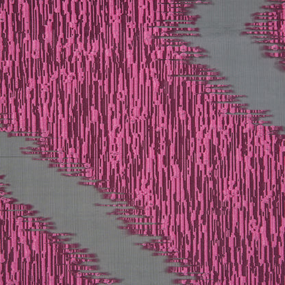 Organza Burnout Jacquard - Pink Chevron Full