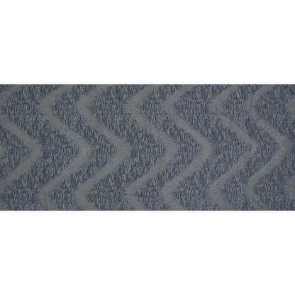 Organza Burnout Jacquard - Gray Chevron Folded