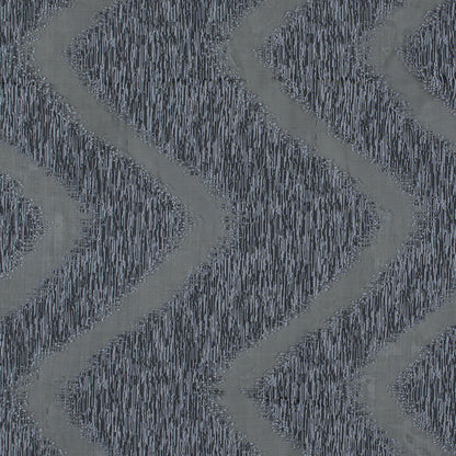 Organza Burnout Jacquard - Gray Chevron