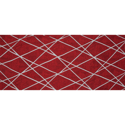 Red Geometric Burnout Jacquard Full