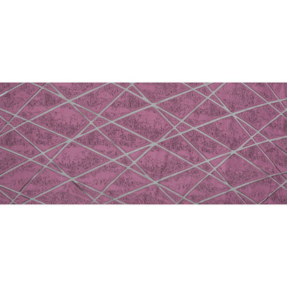 Pink Geometric Burnout Jacquard Folded