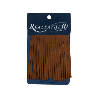 Realeather Saddle Tan Deerskin Fringe Trim