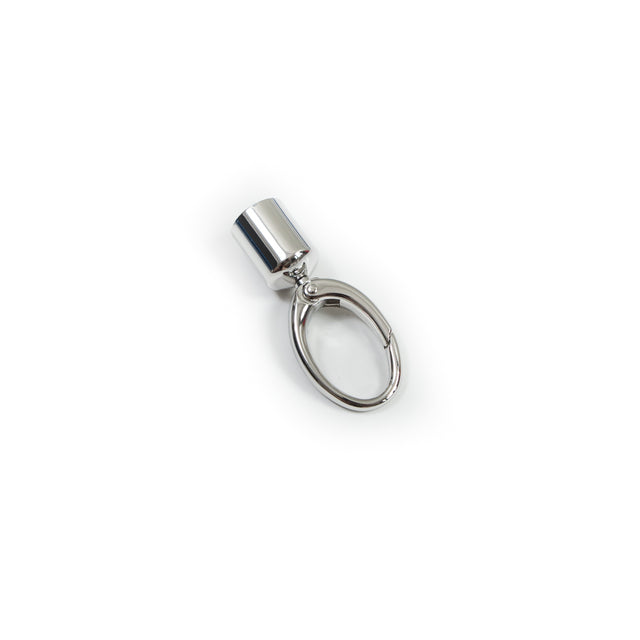 Realeather Chrome Tassel Topper Key Chain