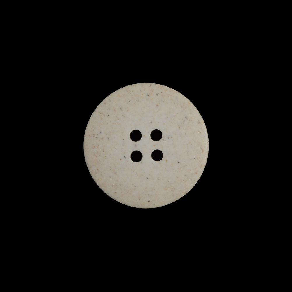 French Beige Speckled 4-Hole Button - 28L/18mm Detail