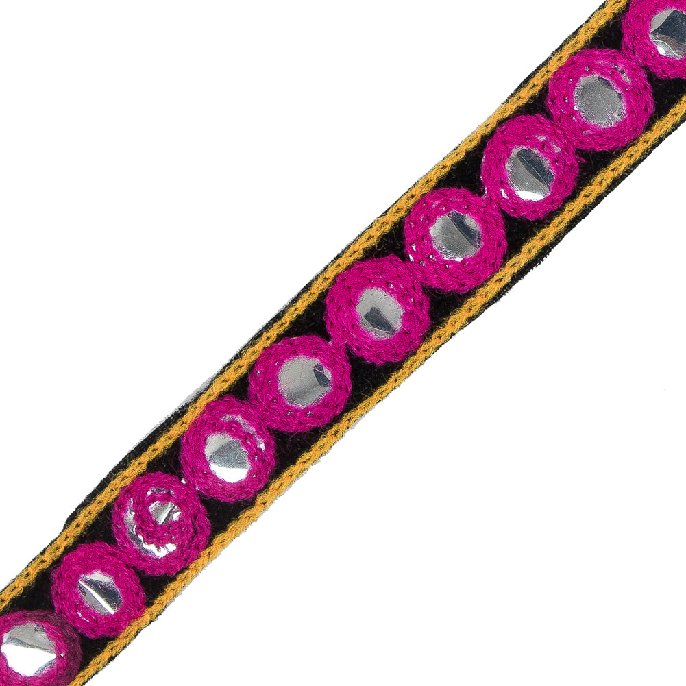 Hot Pink Mirror Trim - 0.75" Detail